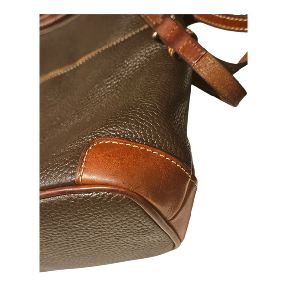 Dooney & Bourke Brown Tan Leather Crossbody Bag Size Medium - Picture 8 of 16